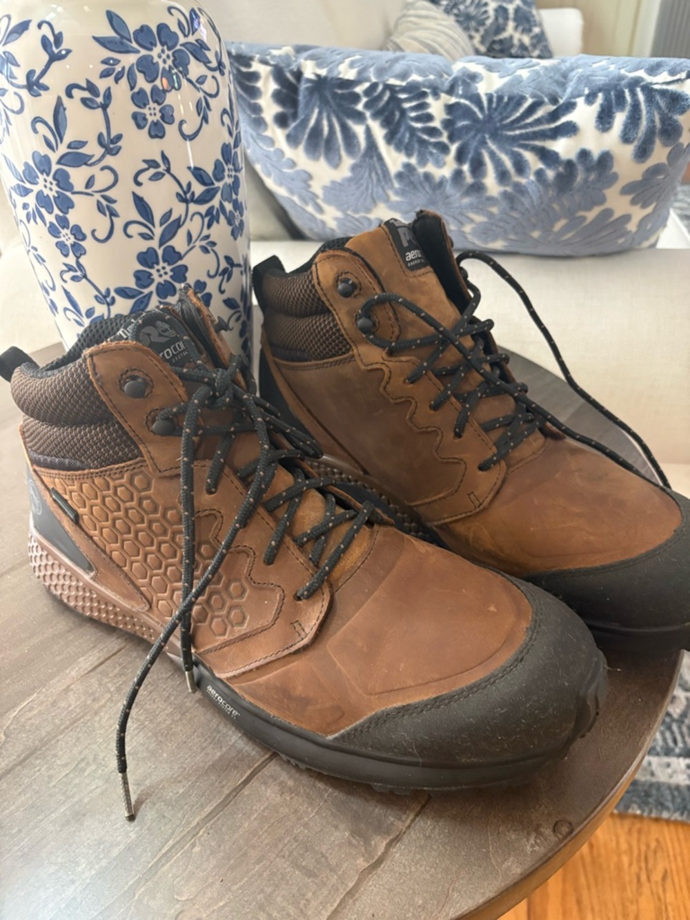 Timberland Brown and Black Men's Lace-Up Hiking Boots